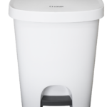 Poubelle à pédale en polypropylène blanc LOSDI MP-0625-B